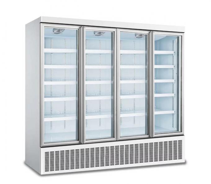 Freser Upright Display Freezer , 1000L Double Door Coke Fridge