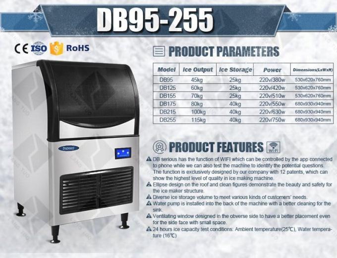 40KG/24H Ice Maker Machine , 750W Commercial Ice Machine 1
