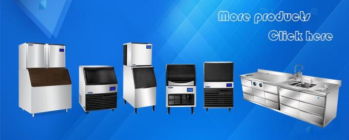 700W Ice Cube Making Machine Commercial Water Cooled 90kg / 24h 27