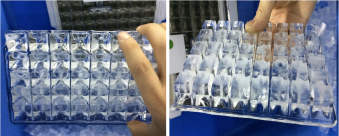 700W Ice Cube Making Machine Commercial Water Cooled 90kg / 24h 37