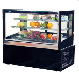 Static Cooling Stainless Steel Display Fridge 550L Commercial