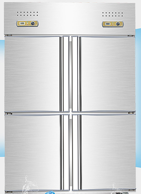 Fan Cooling Stainless Steel Fridge Freezer 1200L Vertical With 4 Doors