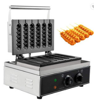 6 Lolly Hot Dog Roller Machine Electricity Heating Waffle Hot Dog Maker